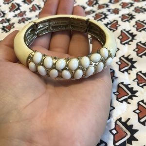 Cream and Gold bracelet